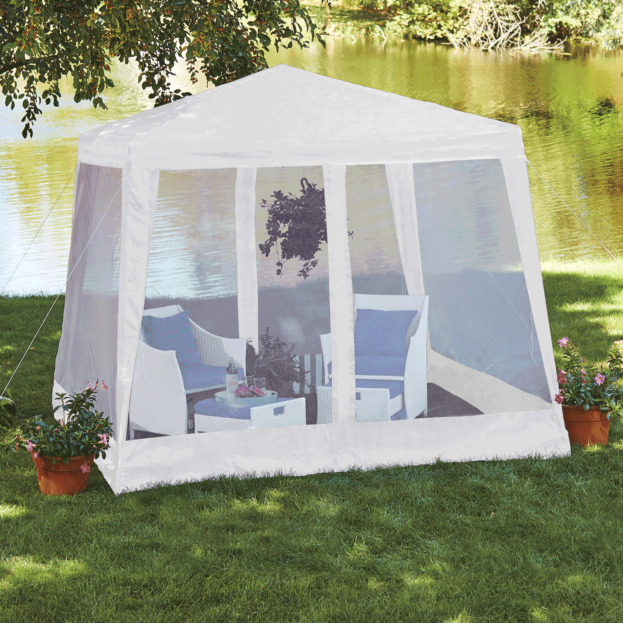 Temporary Gazebo with Netting