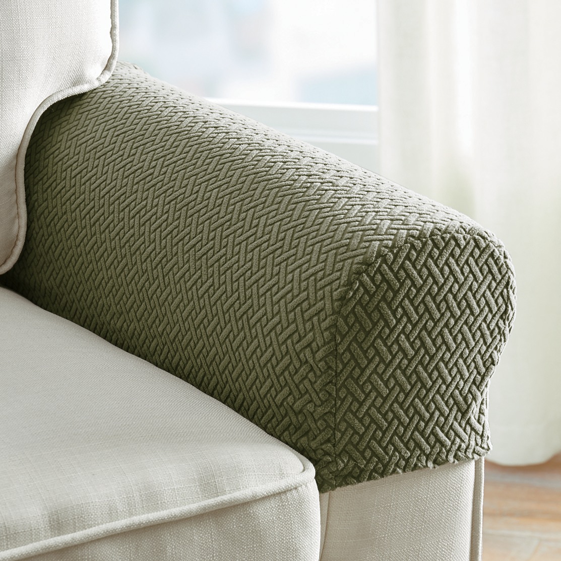 Set of 2 Upholstered Furniture Arm Protectors 4 Set of 2 Upholstered Furniture Arm Protectors