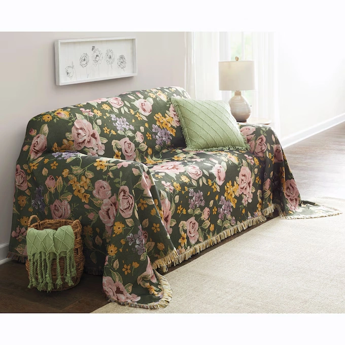 Floral Tapestry Furniture Throw