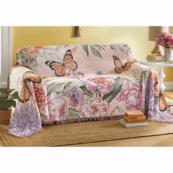 Spring Garden Tapestry Furniture Throw