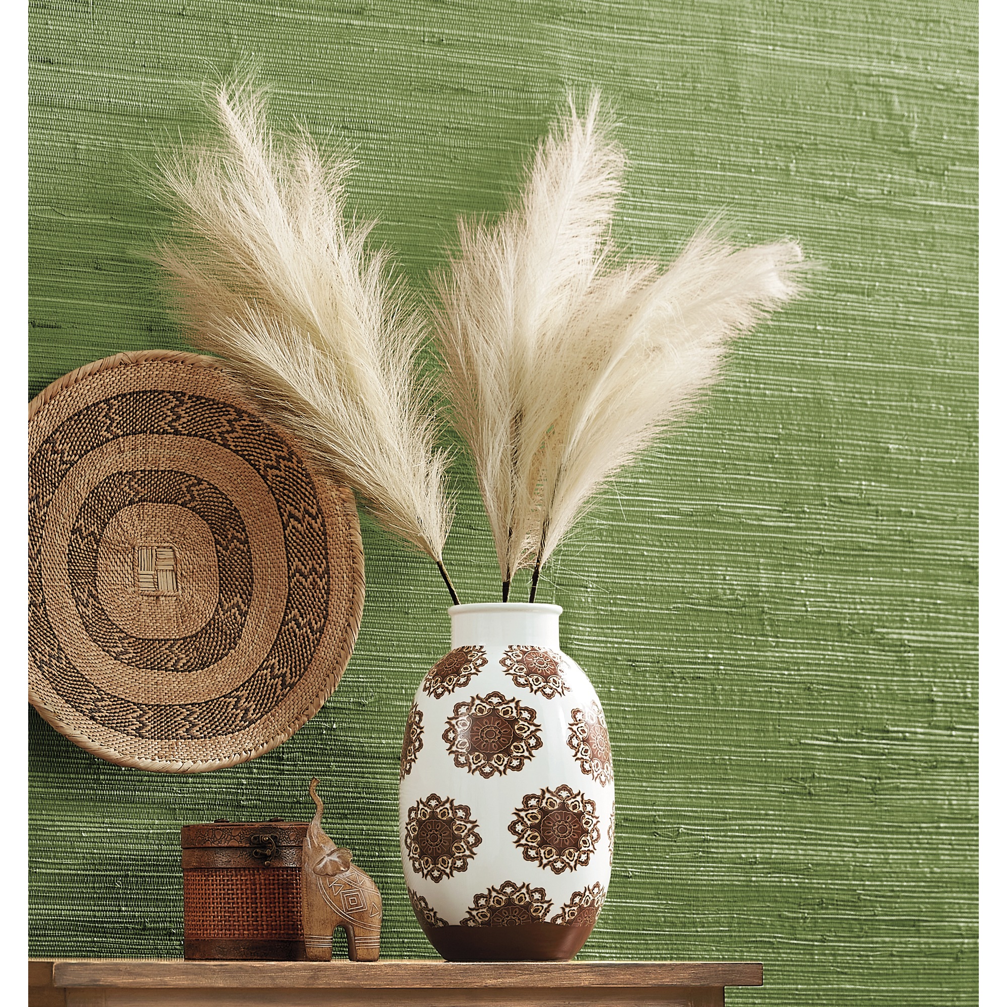 Medallion Embellished Vase