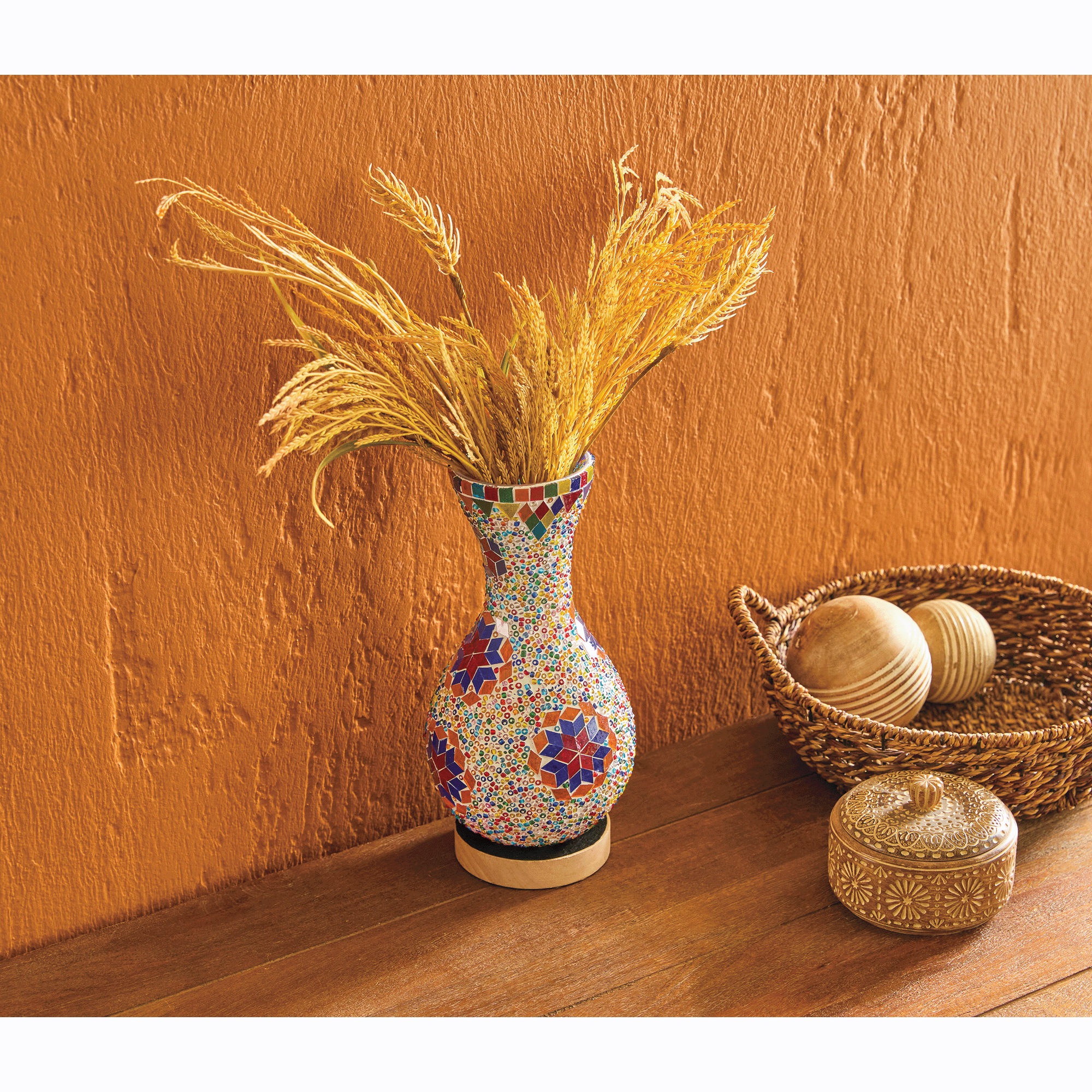 Lit Moroccan Vase