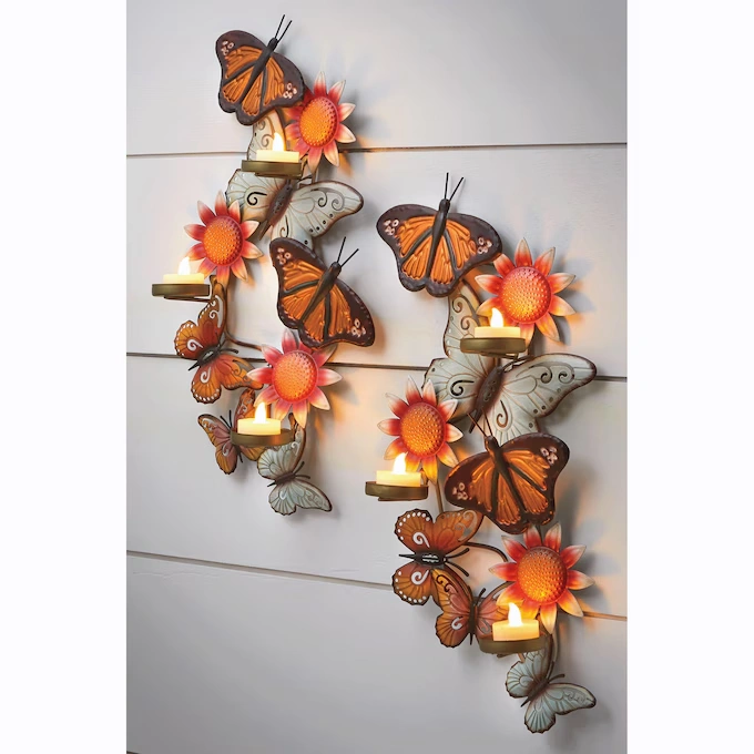 Metal Butterfly Sconce
