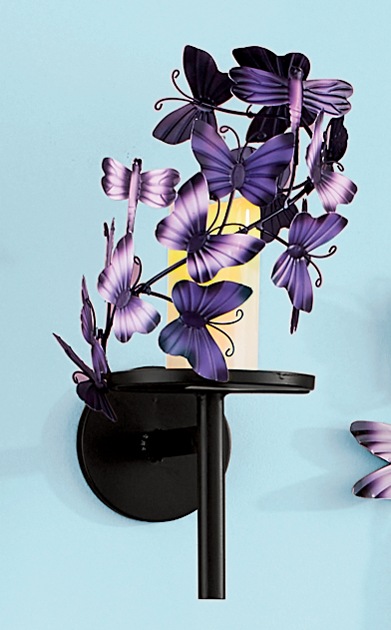 Blooming Butterflies Wall Sconce
