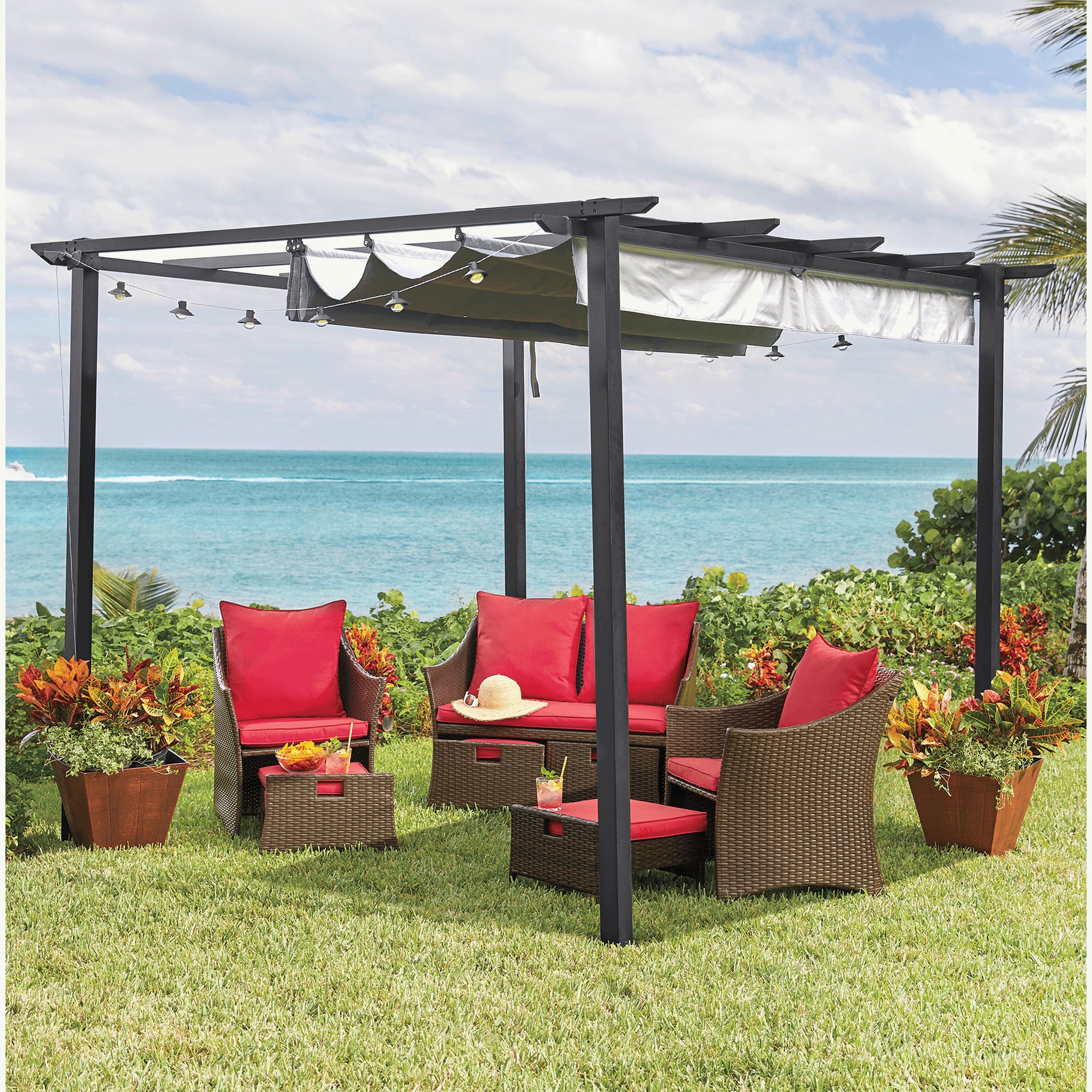 Pergola with Adjustable Canopy 3 Pergola with Adjustable Canopy