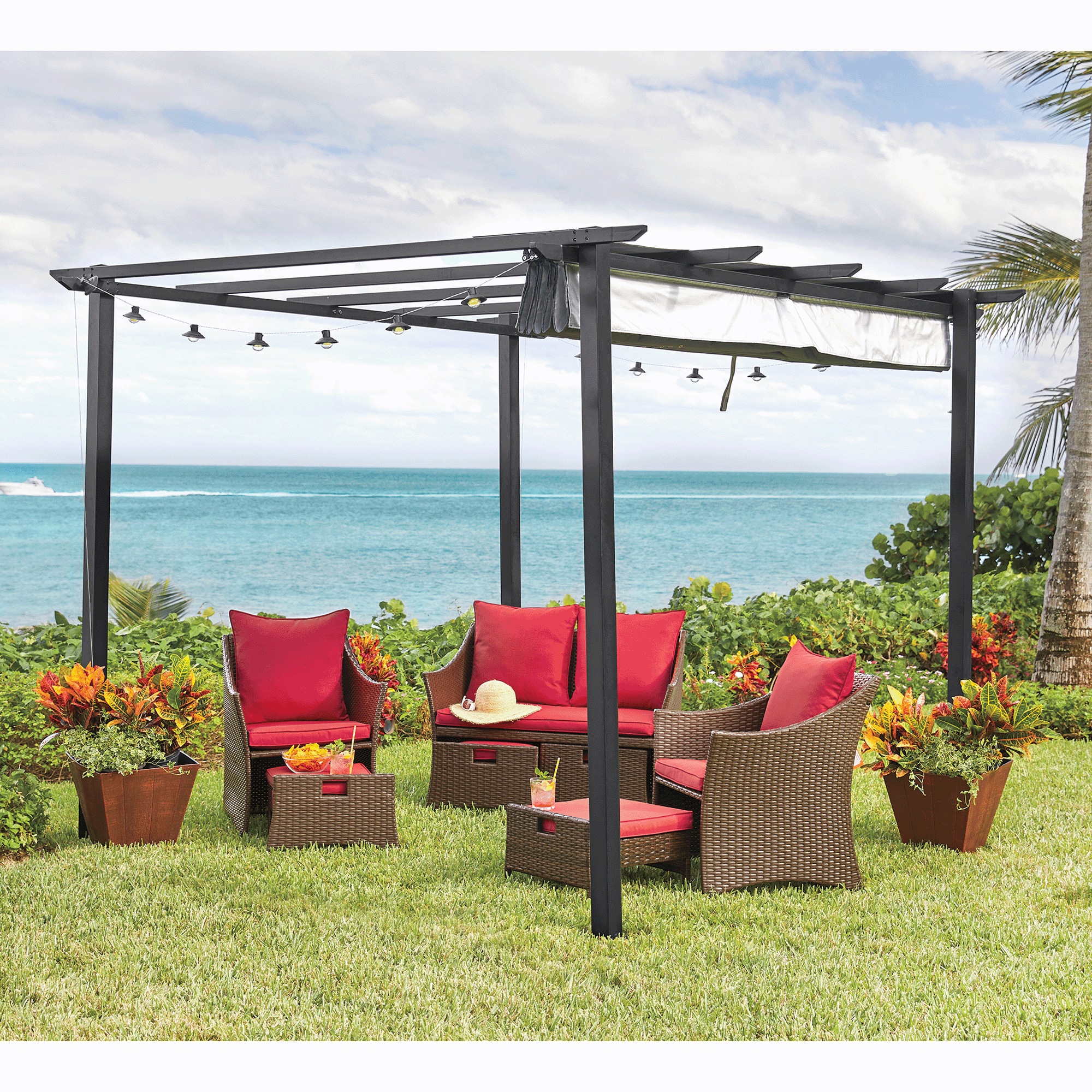 Pergola with Adjustable Canopy 4 Pergola with Adjustable Canopy
