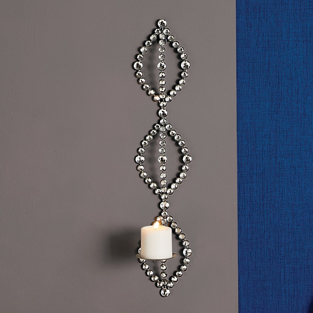 Faux-Crystal Tiered Sconce