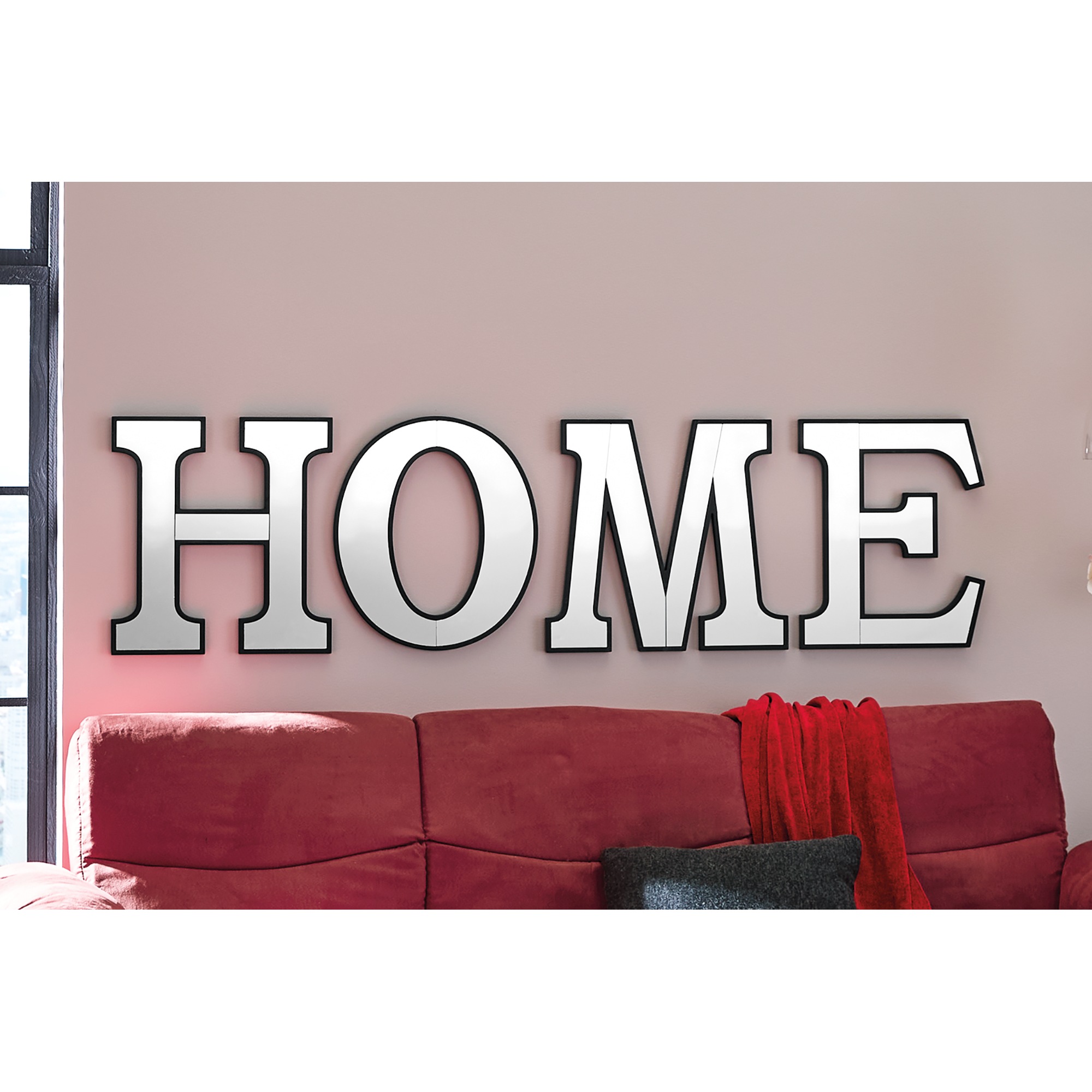 Set of 4 Mirrored Home Letters 1 Set of 4 Mirrored Home Letters