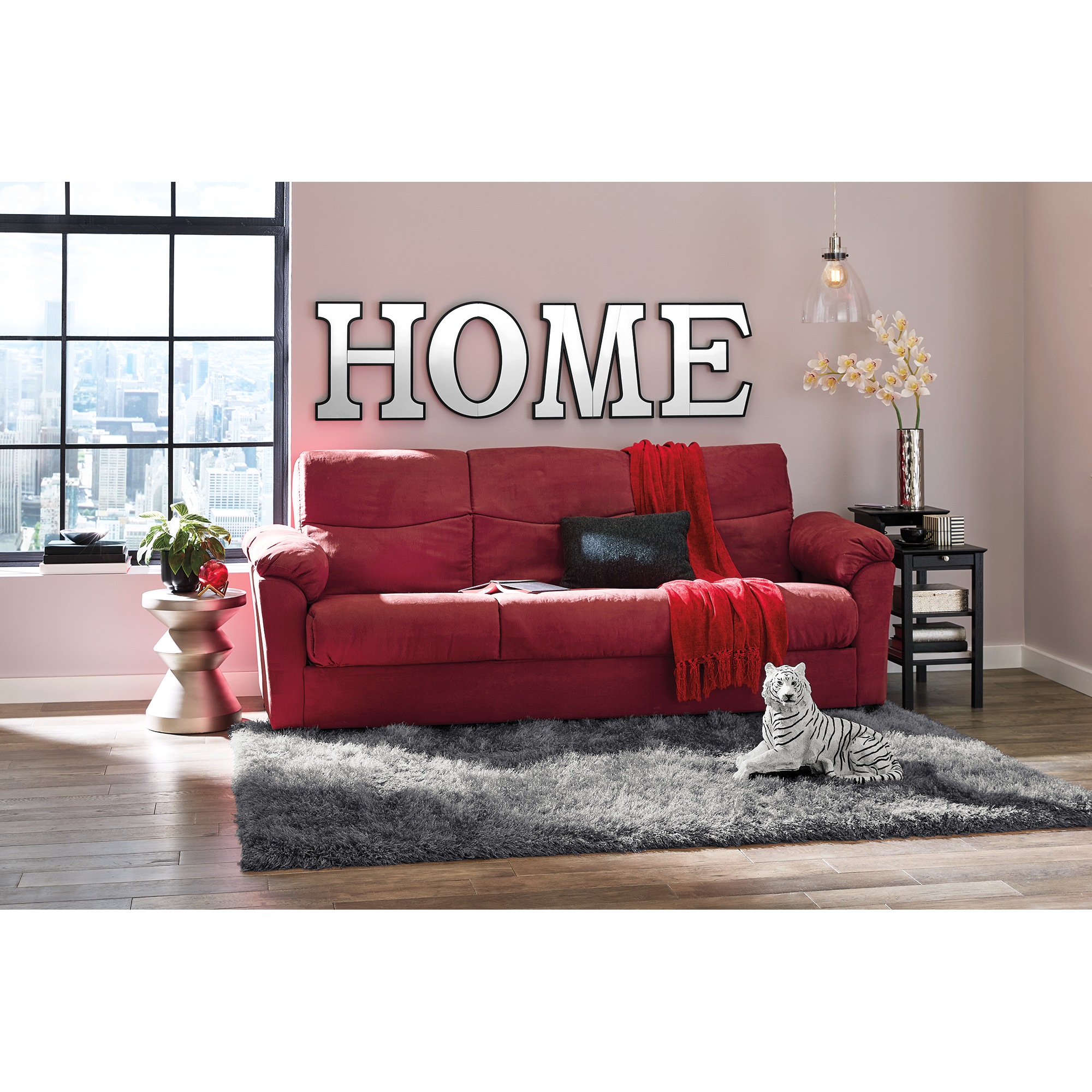 Set of 4 Mirrored Home Letters 3 Set of 4 Mirrored Home Letters