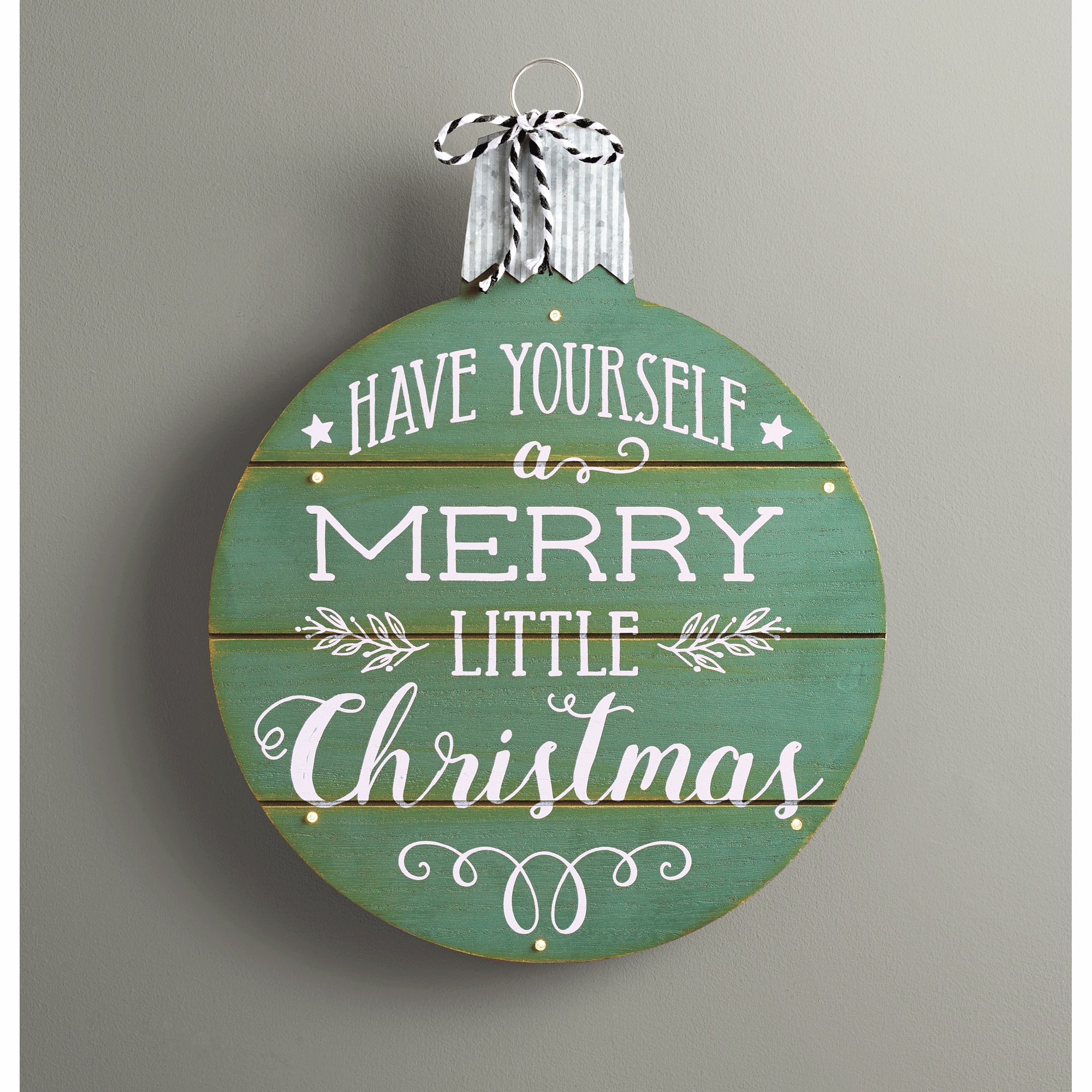 Merry Little Christmas Ornament Wall Art