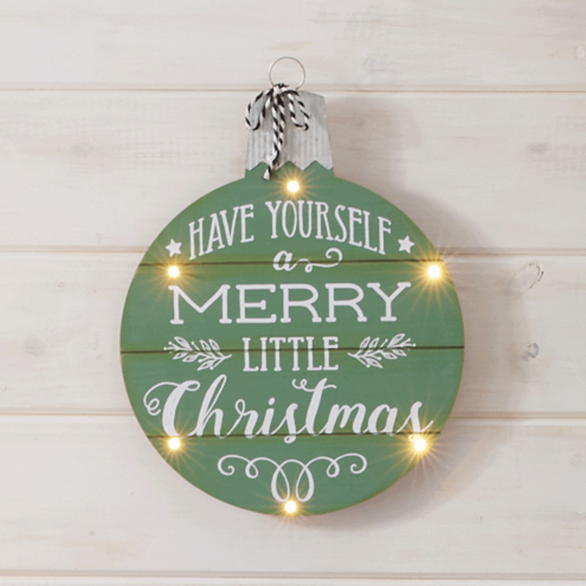 Merry Little Christmas Ornament Wall Art