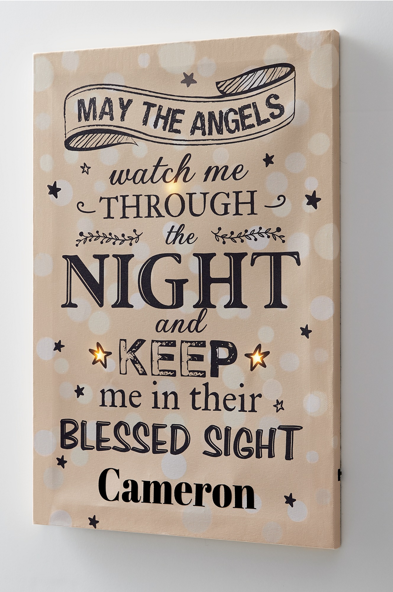 Lit Down to Sleep Canvas