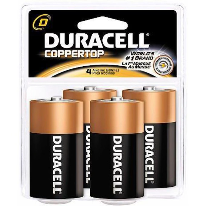 Duracell 4-Pack of D Batteries