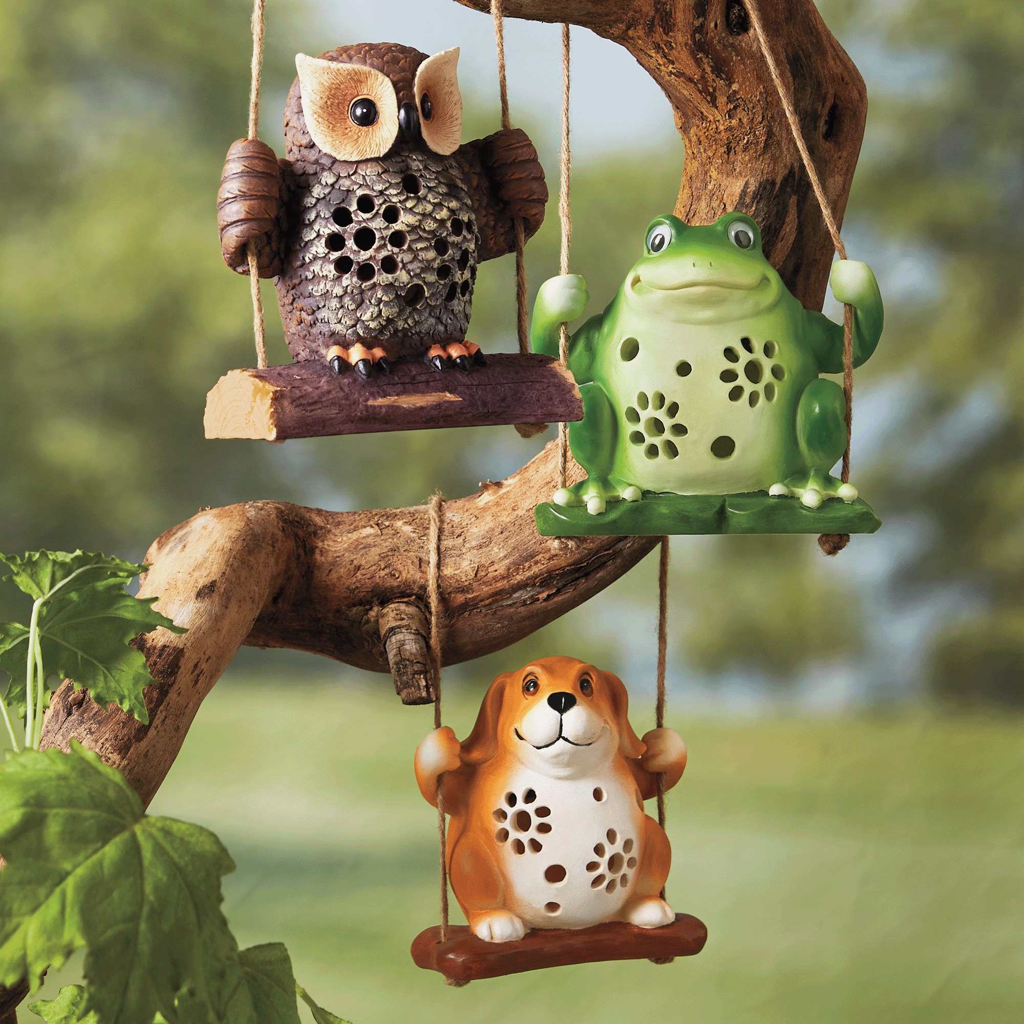 Solar Resin Swinging Animal 1 Solar Resin Swinging Animal