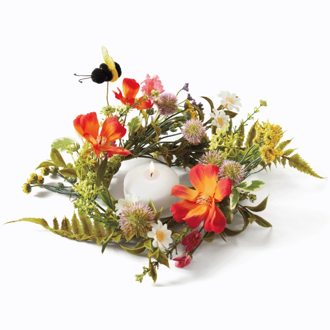 Summer Bloom Bee Candle Ring 1 Summer Bloom Bee Candle Ring