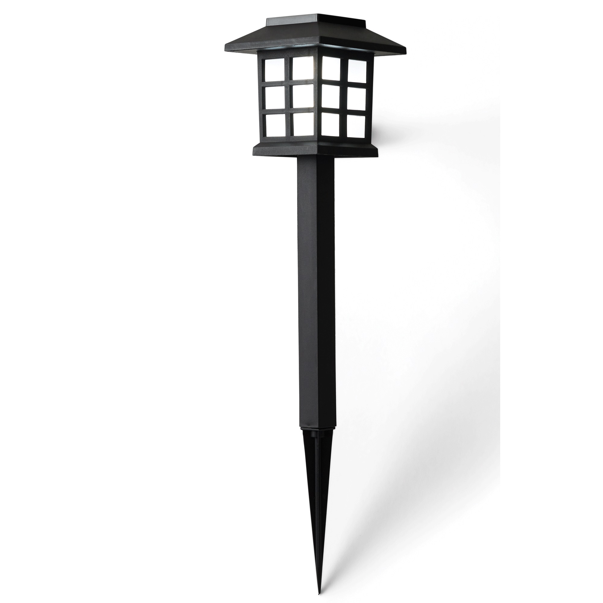6-Piece Classic Lantern Solar LED Pathway Light Set