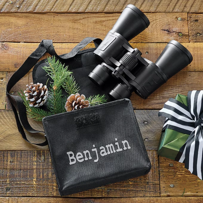 Performance Tools Rubberized Ergonomic 7x50 Stadium Binoculars, Glass Lenses, Fold-Down Eye Cups