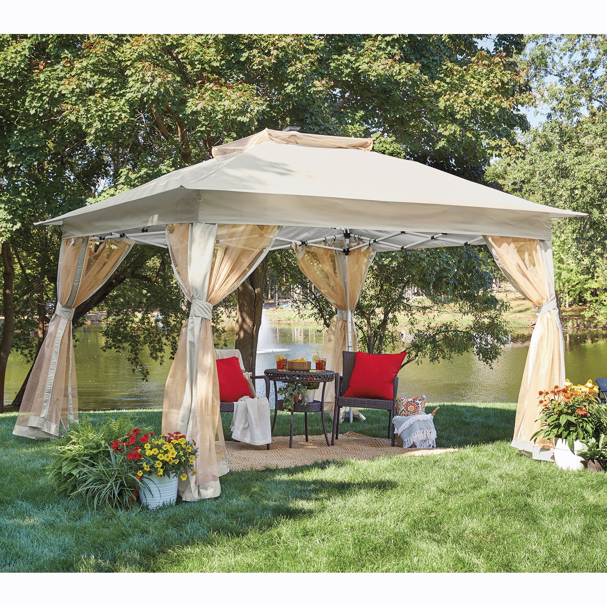 Solar Lighted Gazebo