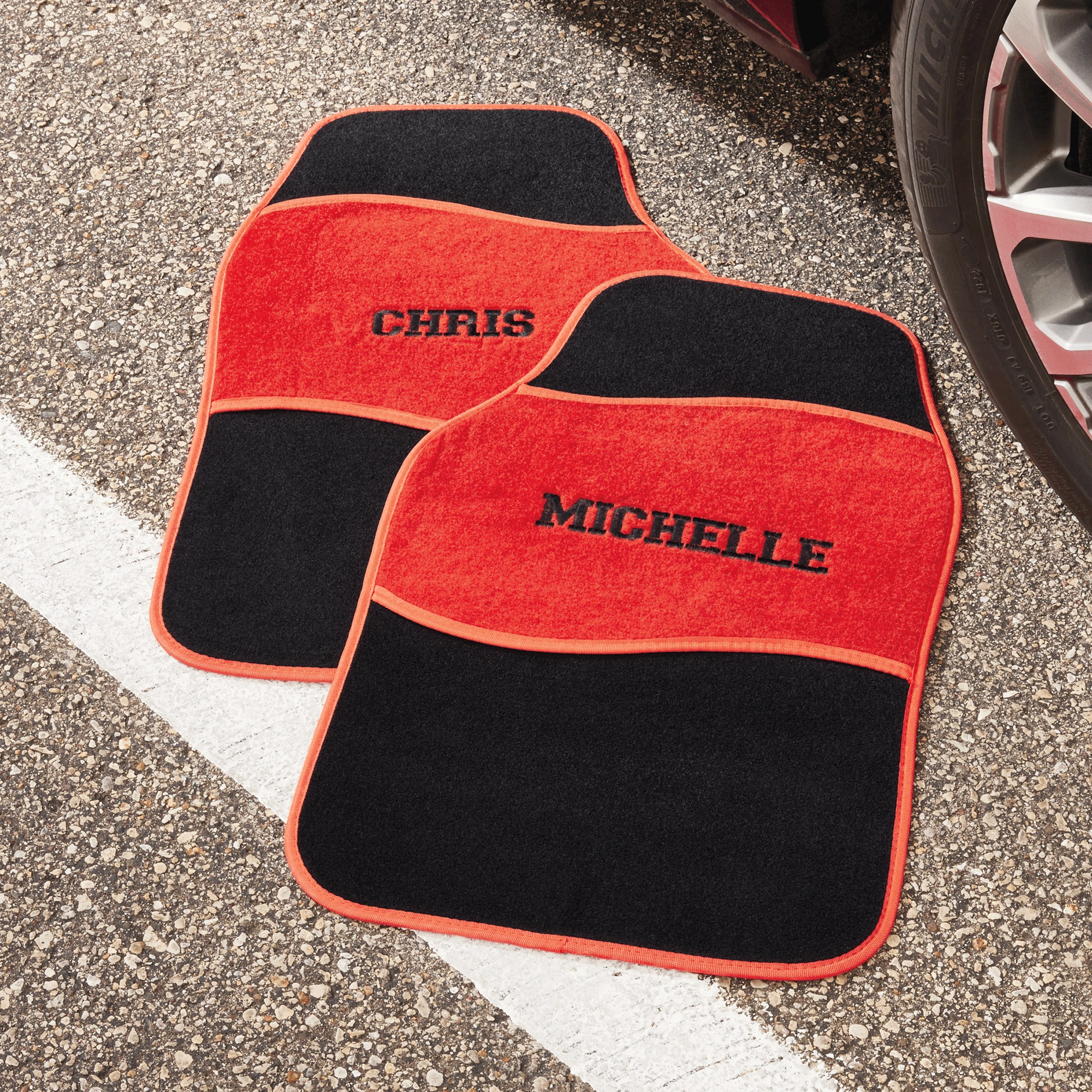 Personalized Set of 2 Car Mats