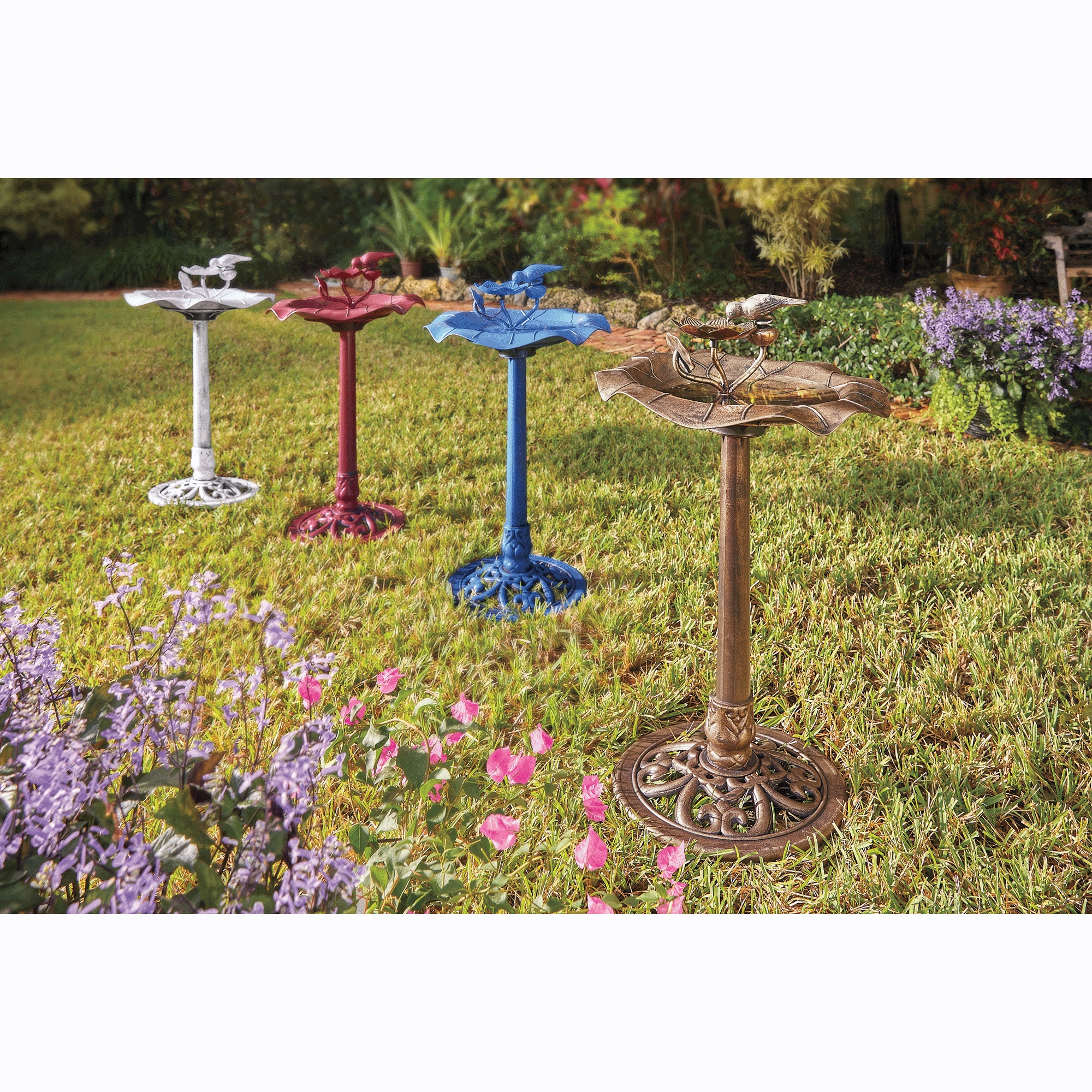 Birdbath Fountain with Bird 2 Birdbath Fountain with Bird