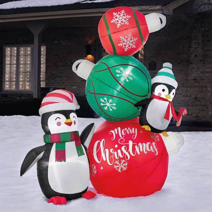 Penguins and Ornaments Inflatable 1 Penguins and Ornaments Inflatable