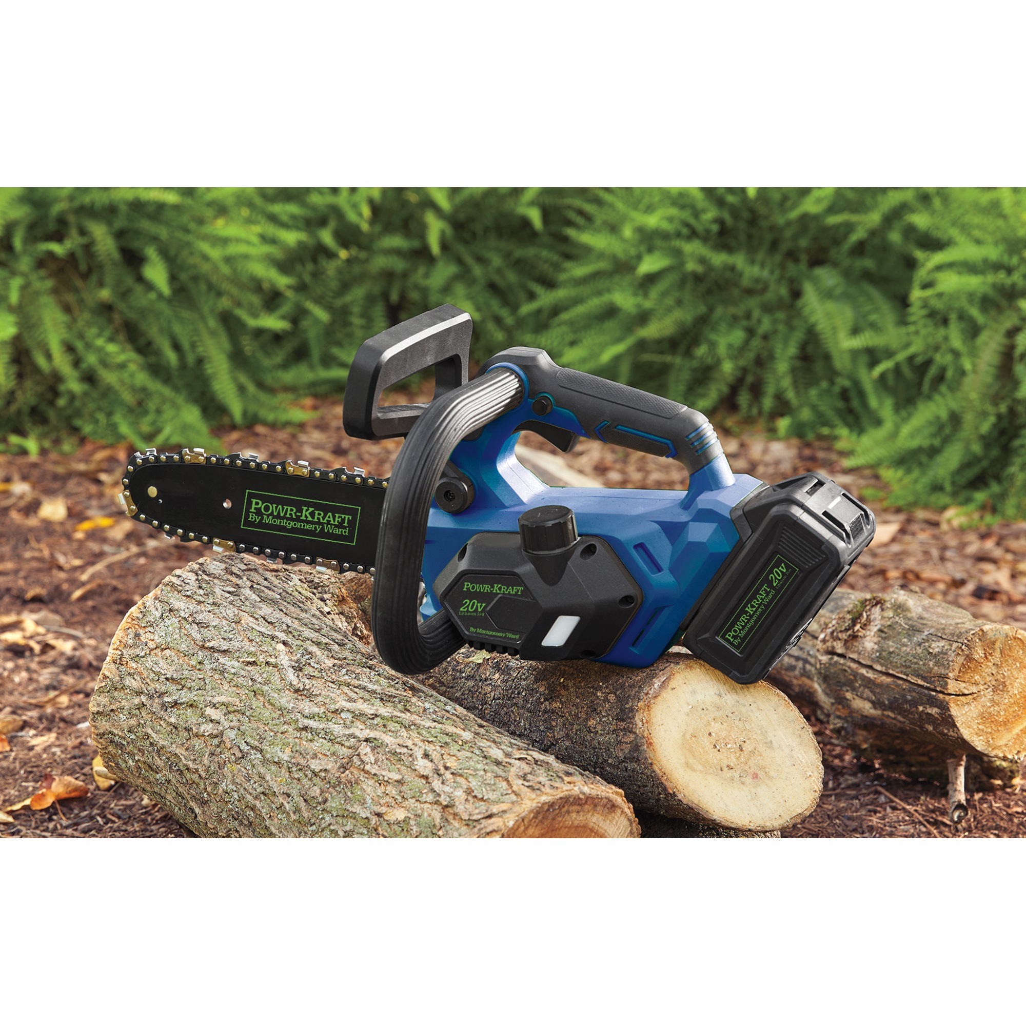 Powr-Kraft 20V Chainsaw, Battery and Battery Charger by Montgomery Ward