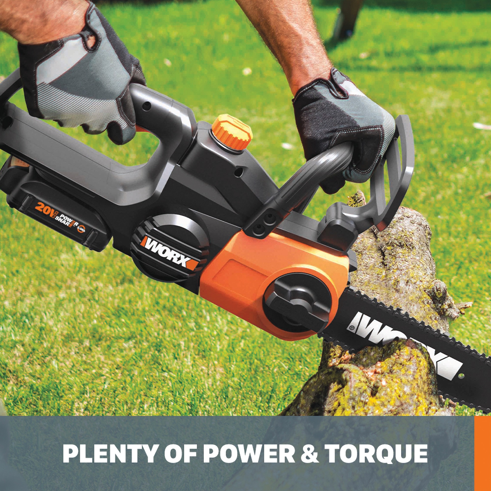 Worx 20V Power Share 10-Inch Cordless Chainsaw With Auto-Tension (Tool Only) 4 Worx 20V Power Share 10-Inch Cordless Chainsaw With Auto-Tension (Tool Only)