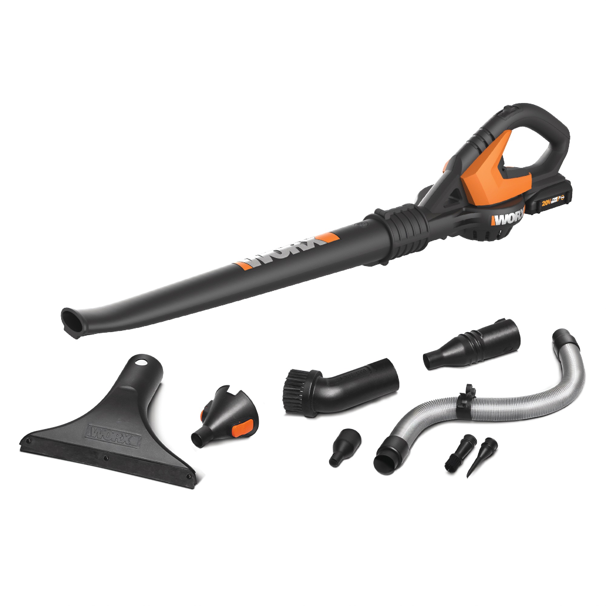 Worx 20V Power Share Cordless Leaf Blower/Sweeper, Battery and Quick Charger