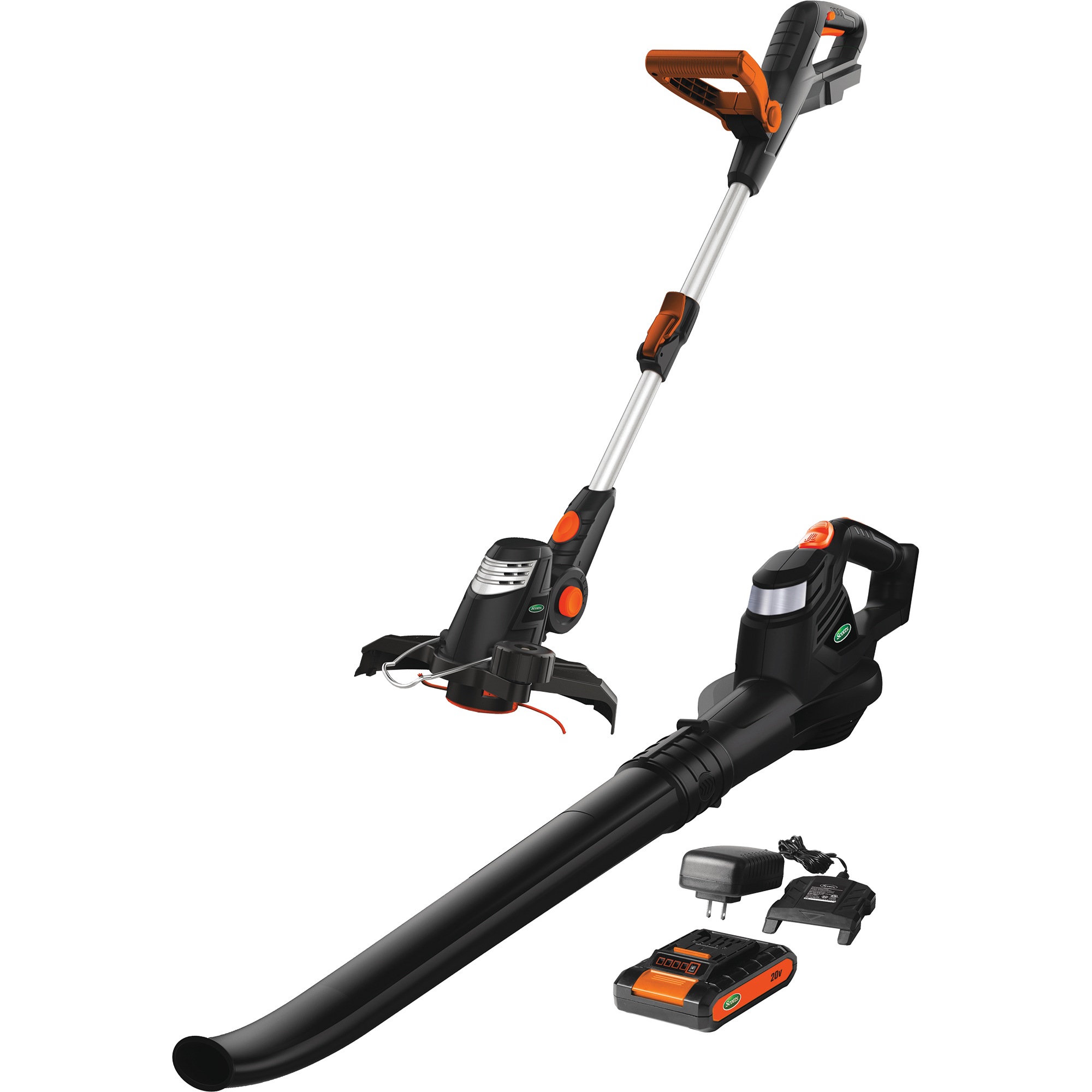 Scotts 20V Cordless Trimmer & Blower Combo