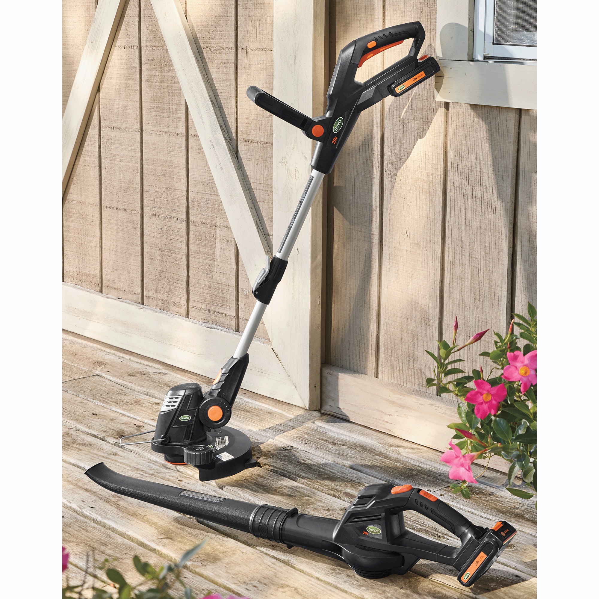 Scotts 20V Cordless Trimmer & Blower Combo