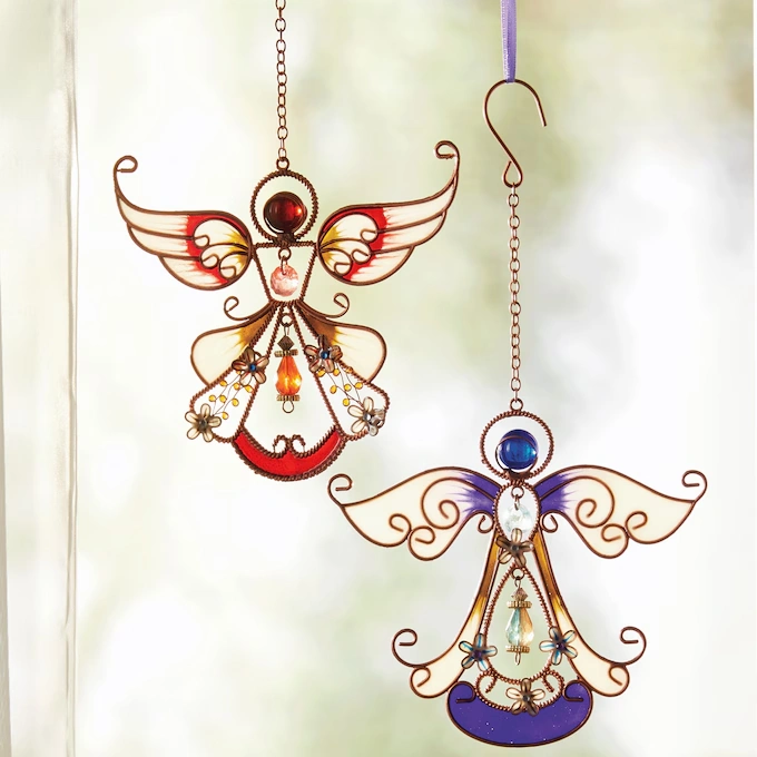 Stained Glass Angel Suncatcher