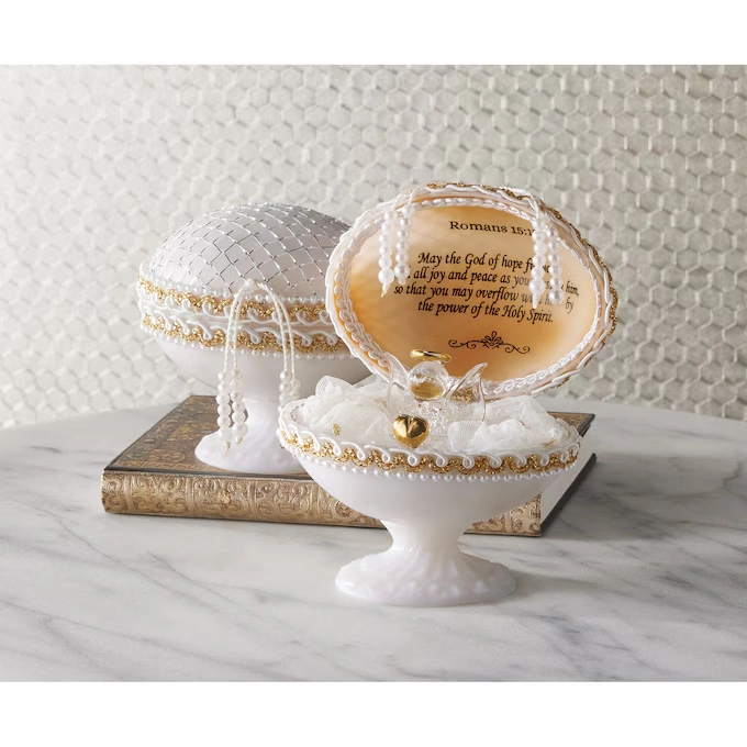 Inspirational Heart of Gold Angel Egg Keepsake