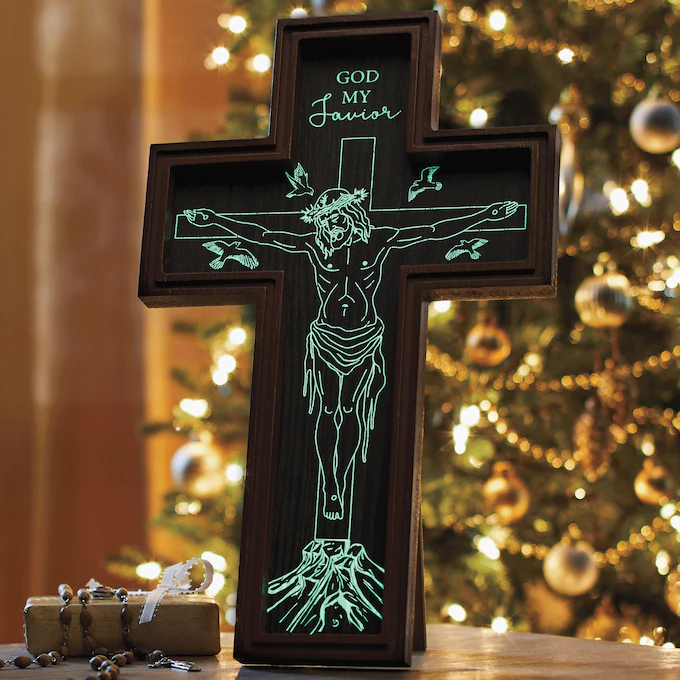 Lit Table Cross 1 Lit Table Cross