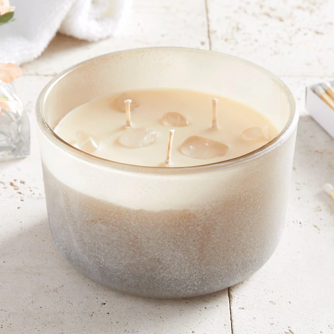Crystal Wellness Dew Drops 3-Wick Candle