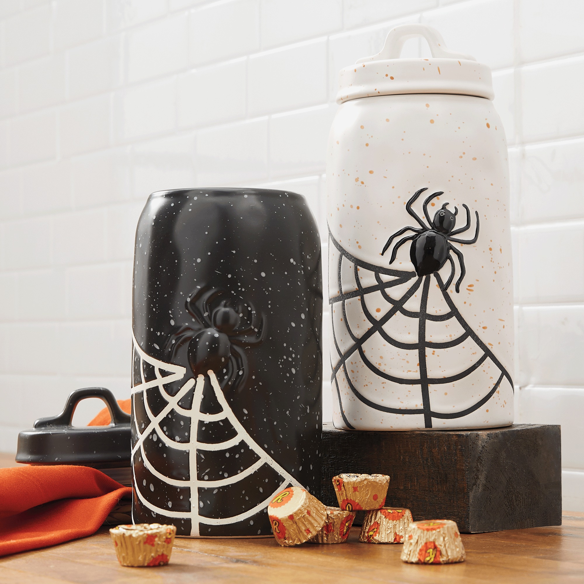 Spiderweb Treat Jar 1 Spiderweb Treat Jar