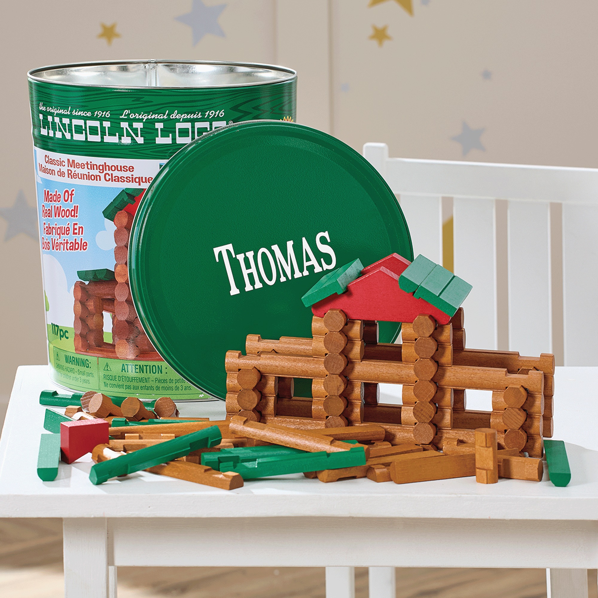Personalized Lincoln Logs Classic Meetinghouse