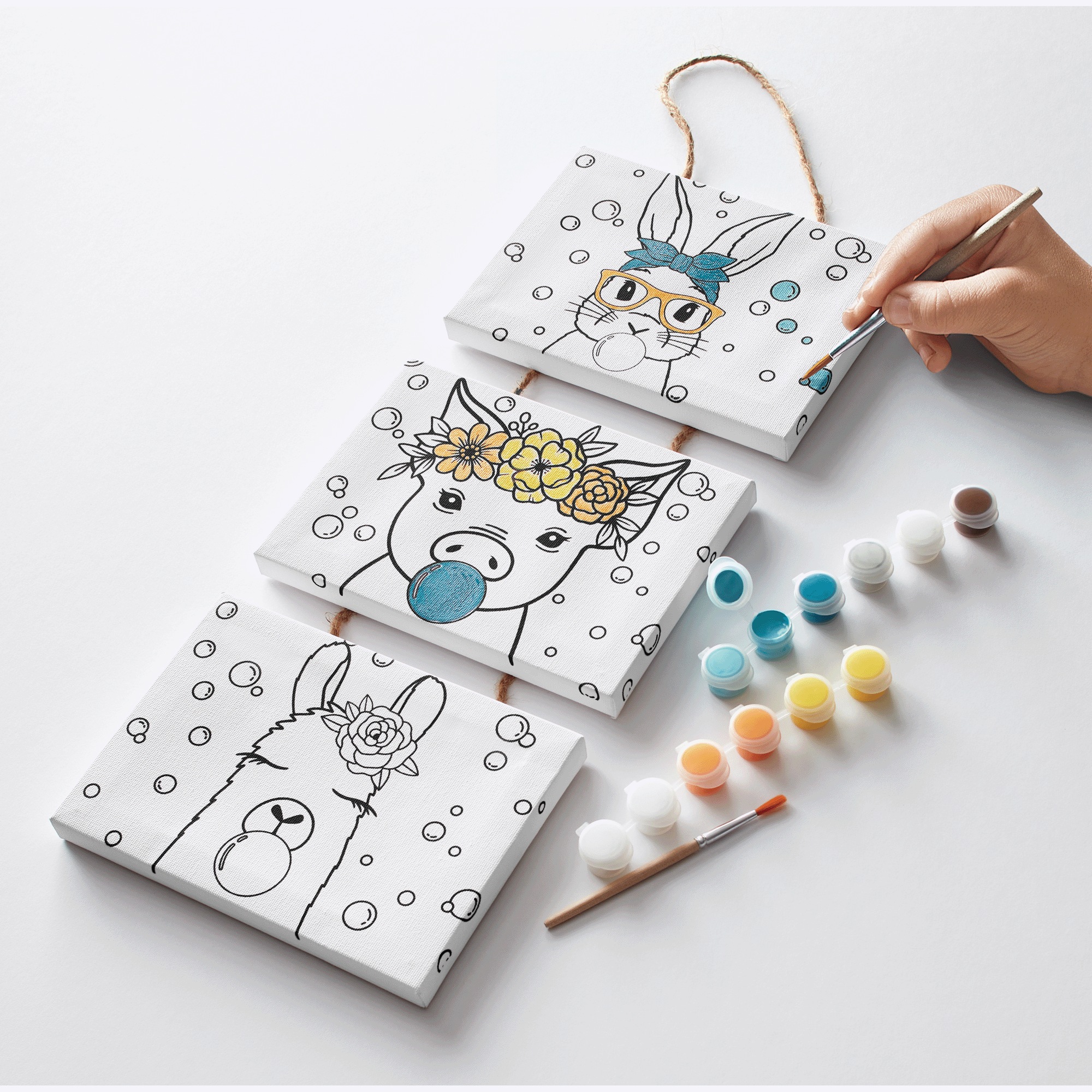 Art 101 Set of 3 Hanging Canvases Art Set