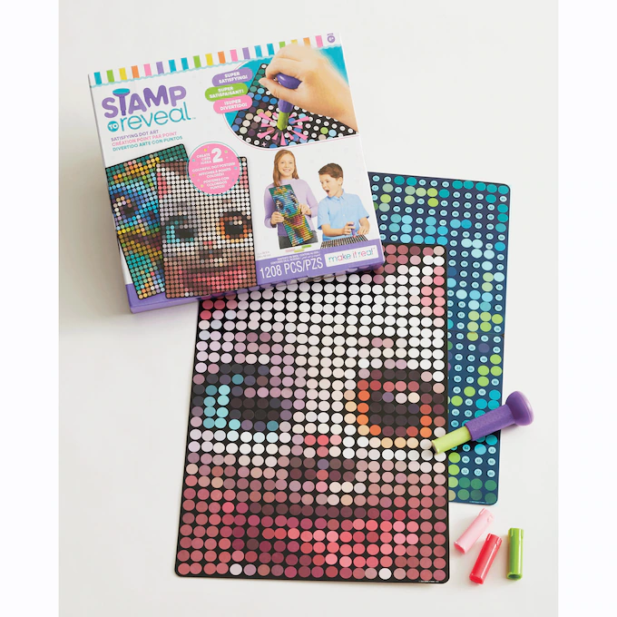 Stamp to Reveal 2-Pack Dot Art