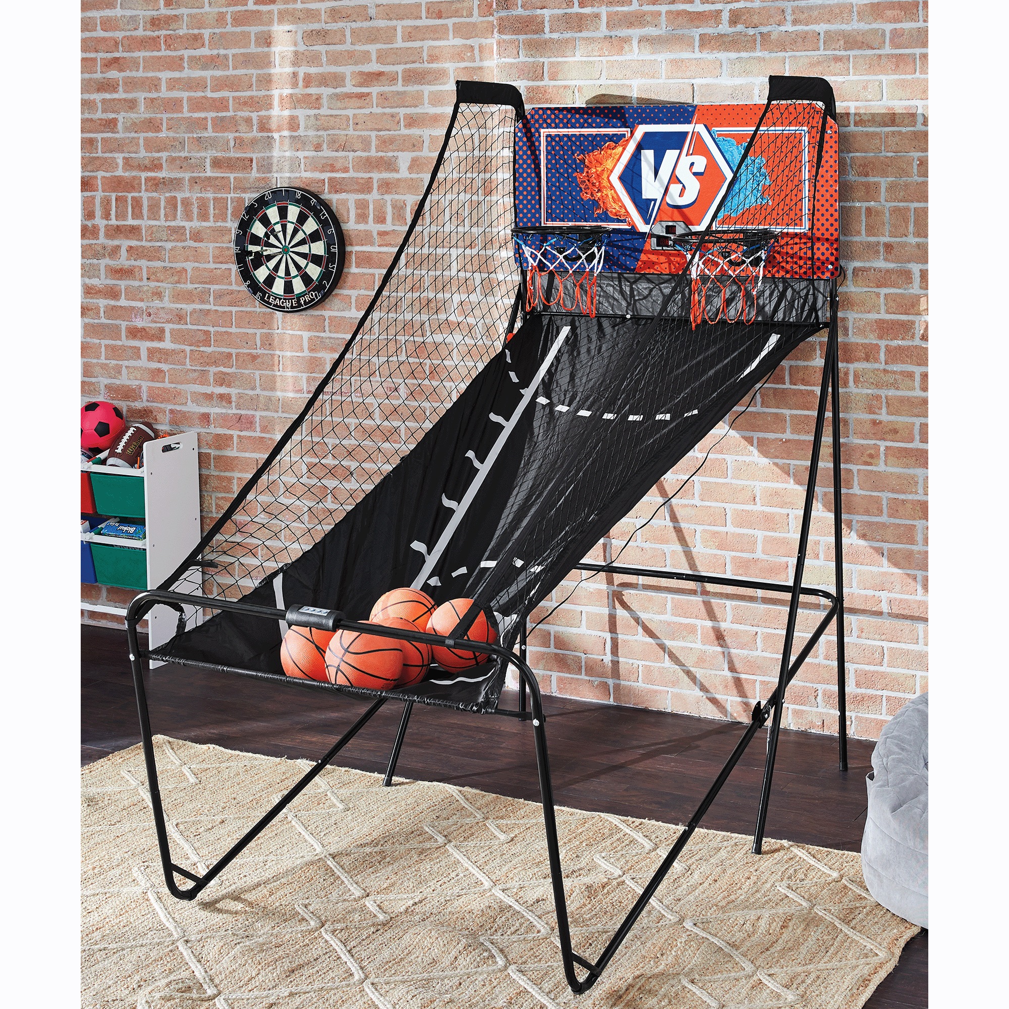 Foldable 2-Player Basketball Game