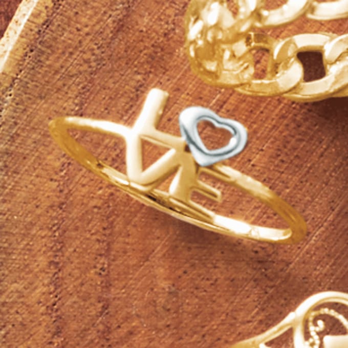 10K Gold Love Ring