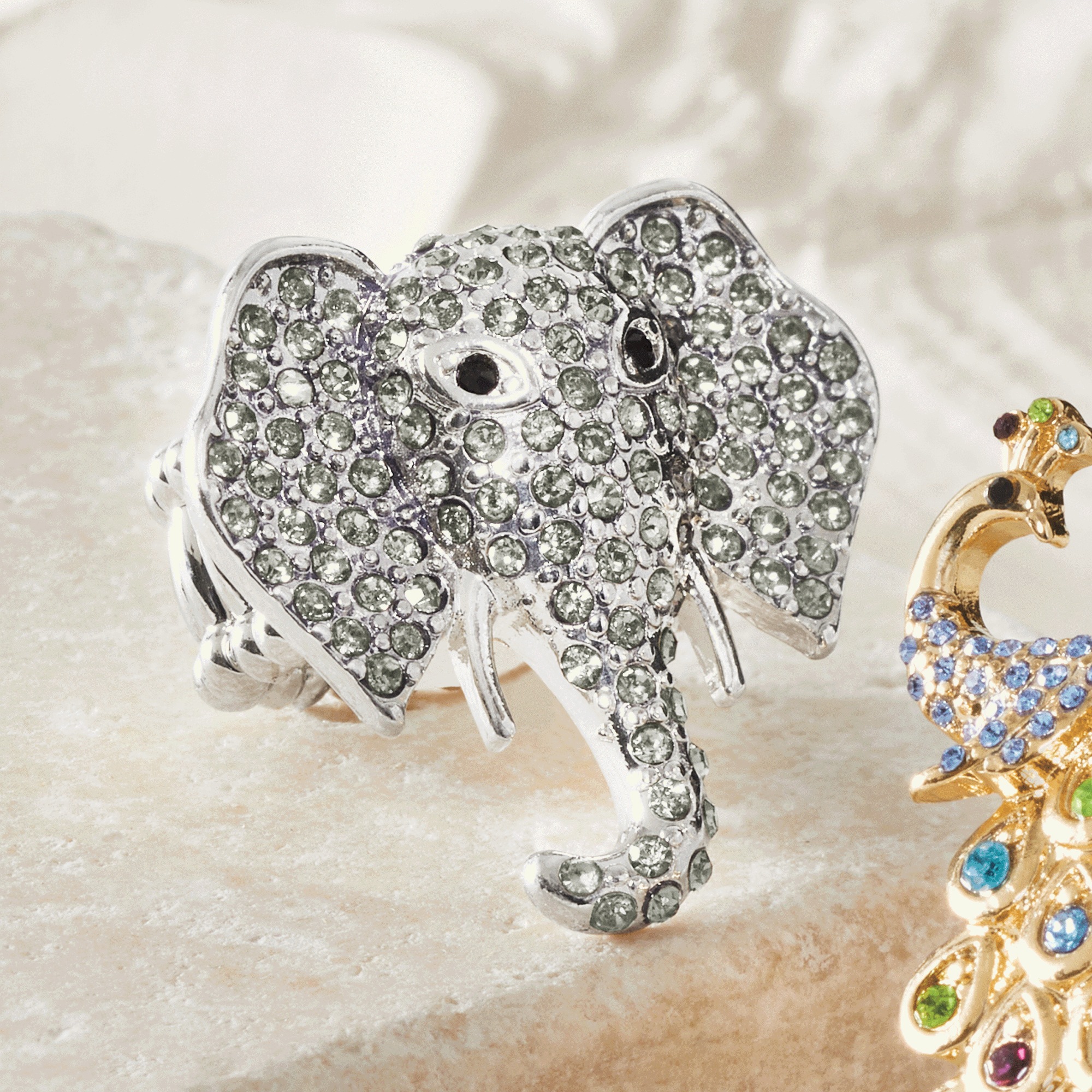 Crystal Wildlife Stretch Ring