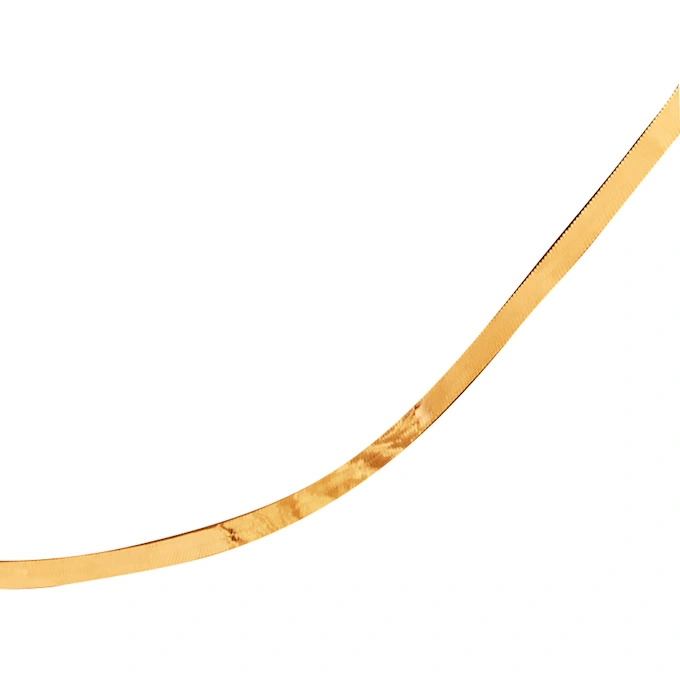 10K Gold 2.15mm Herringbone Chain