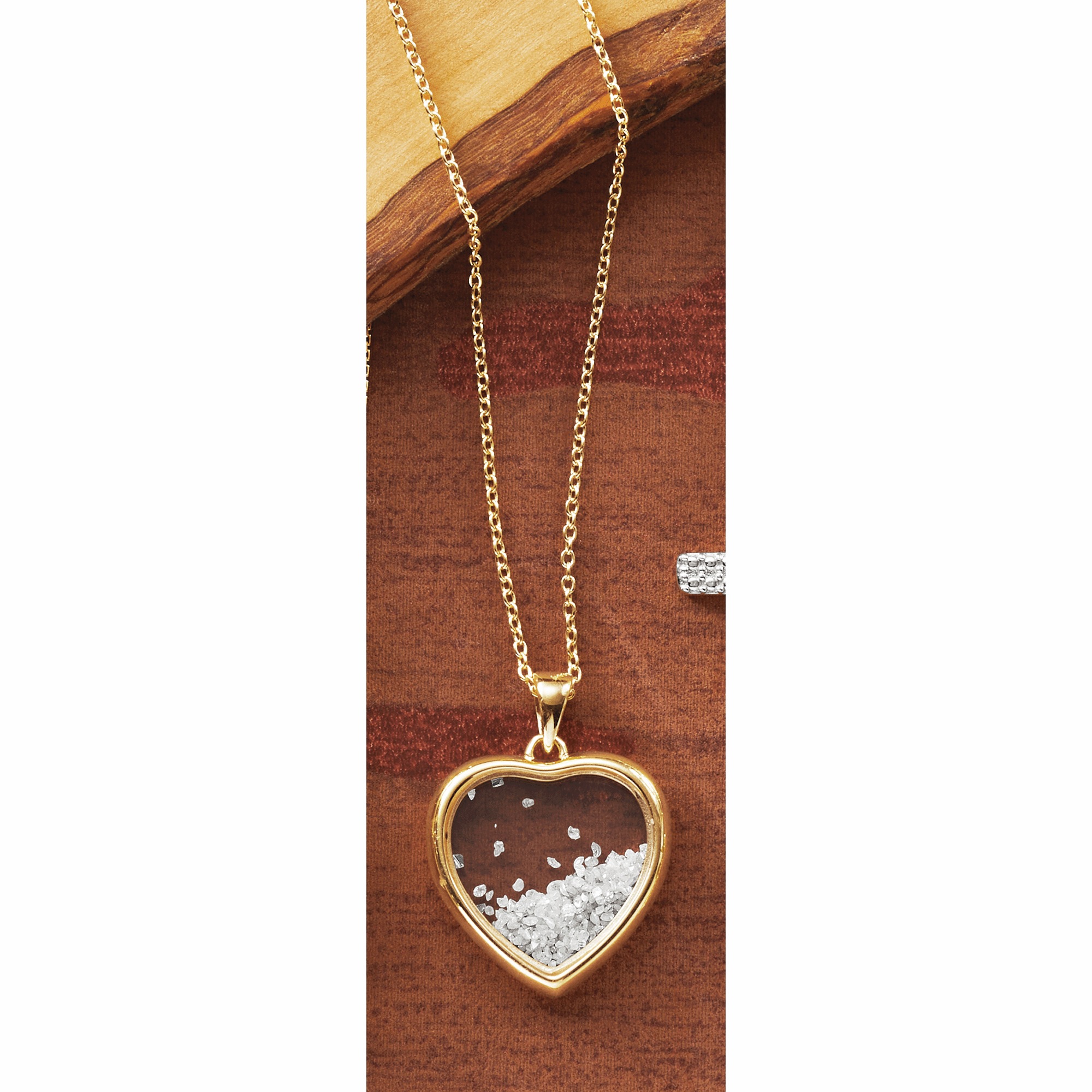 Diamond-Accented Heart Pendant