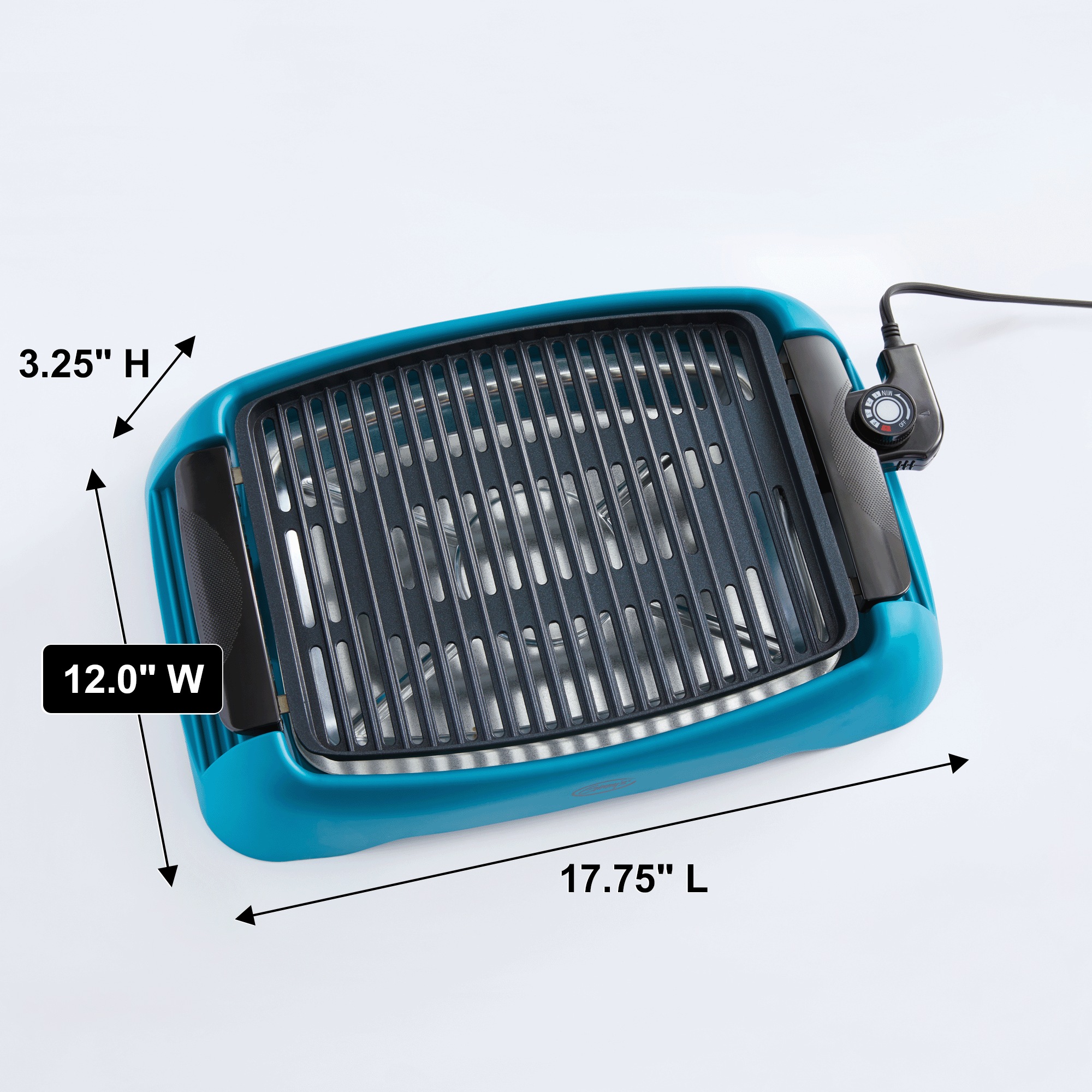 Ginny's Smokeless Electric Indoor Grill with Nonstick Finish