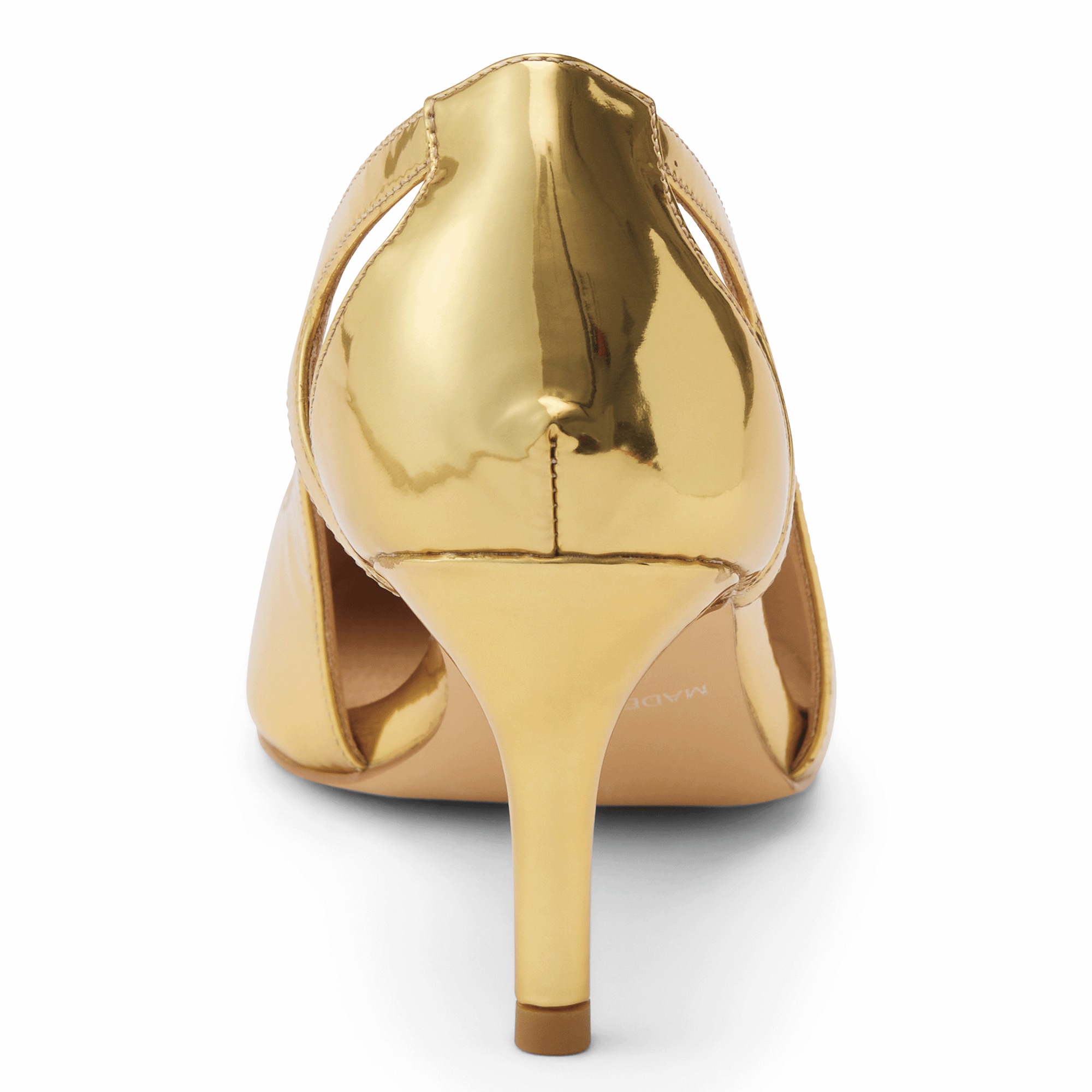 Midnight Velvet Women's Metallic Cut-Out Faux-Leather Pump