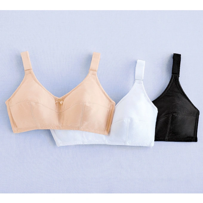3-Pack Full-Figure Wireless Women's Comfort Bras