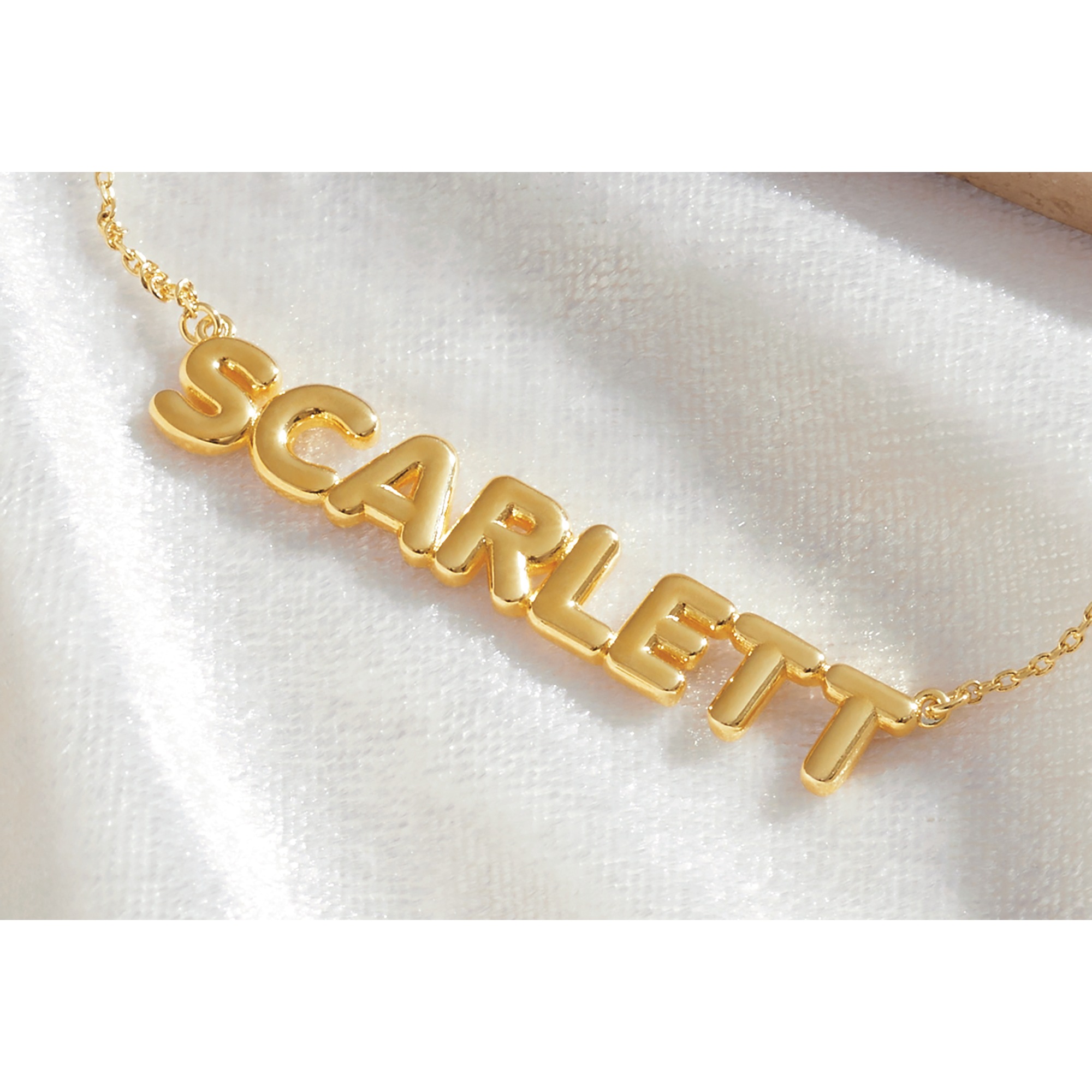 Personalized Name Bubble Letters Necklace