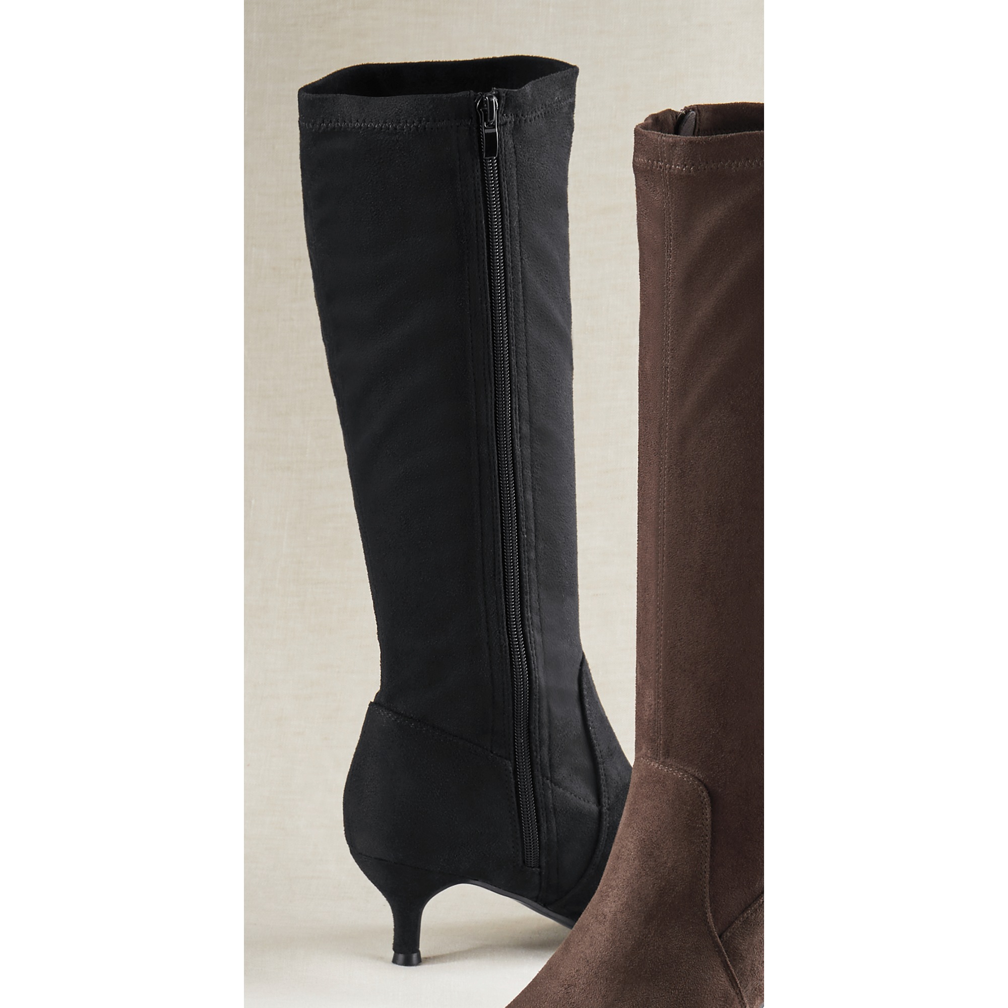 Amanda D'laurie Tall Faux-Suede Stretch Boot for Women