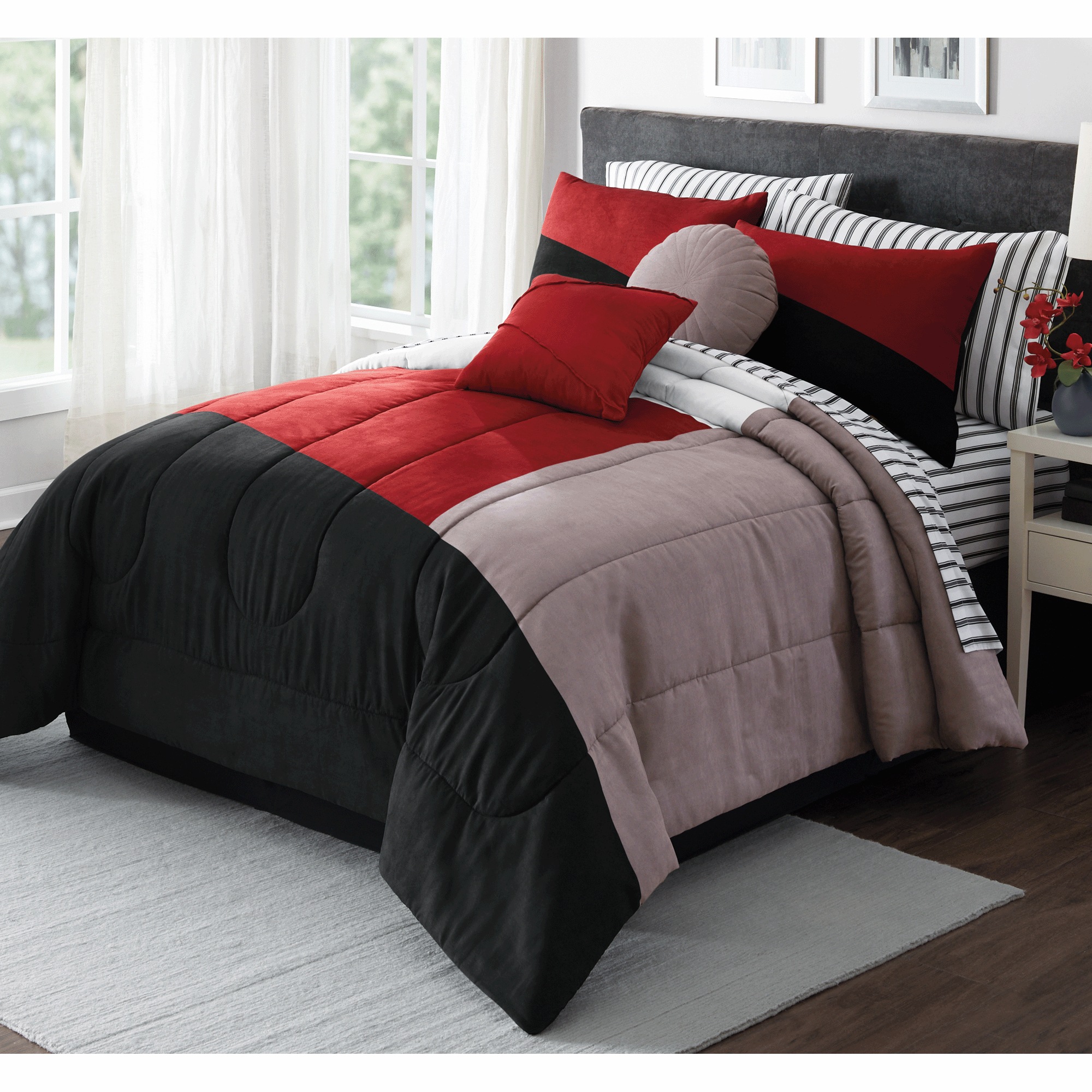 Bailey 10-piece Comforter Set and Window Treatments