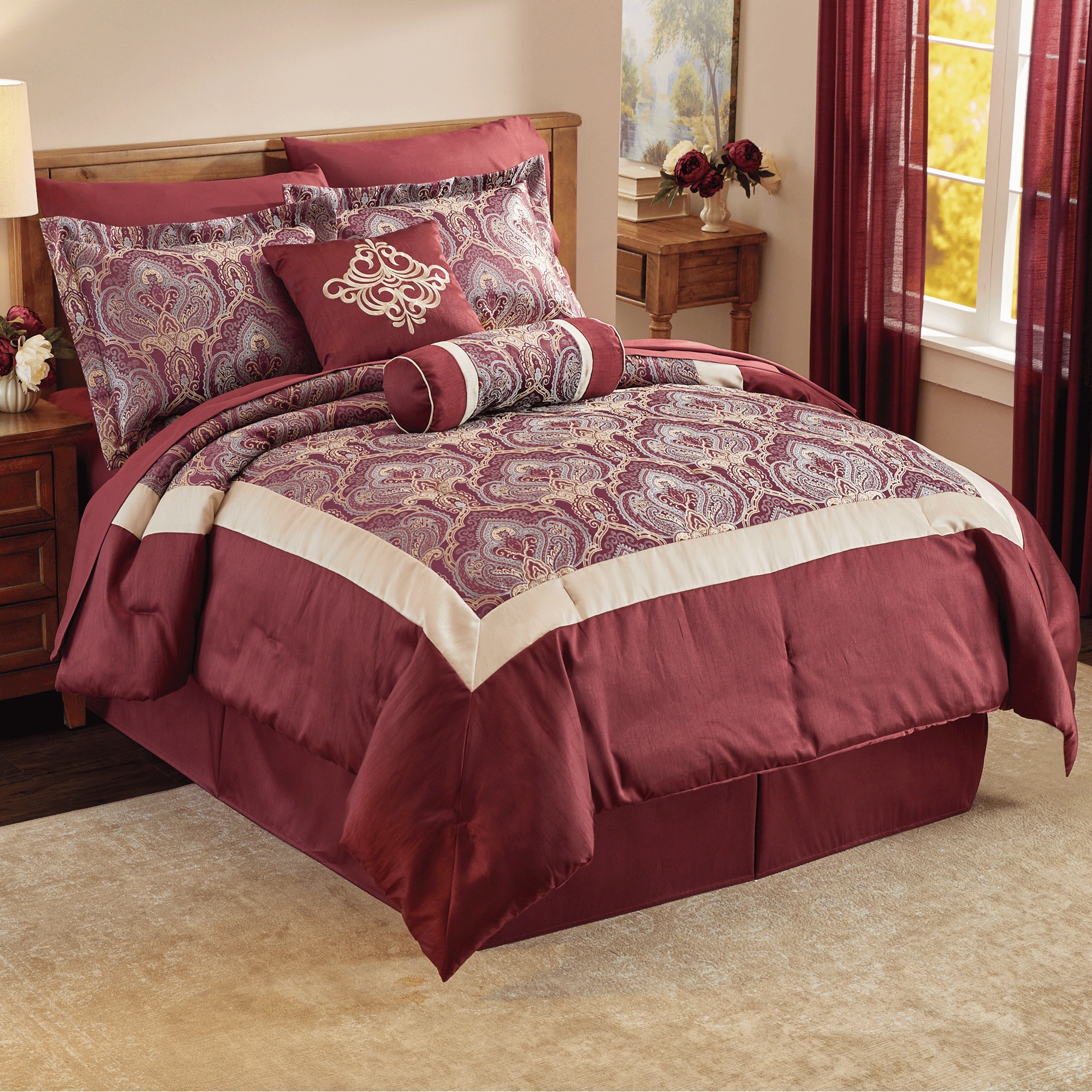 Harrison 10-Piece Bed Set and Window Treatments